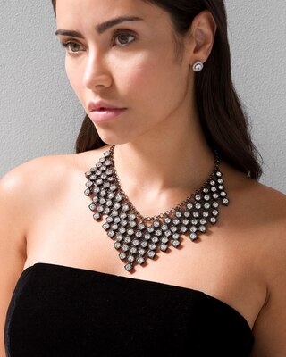 Hematite Waterfall Necklace