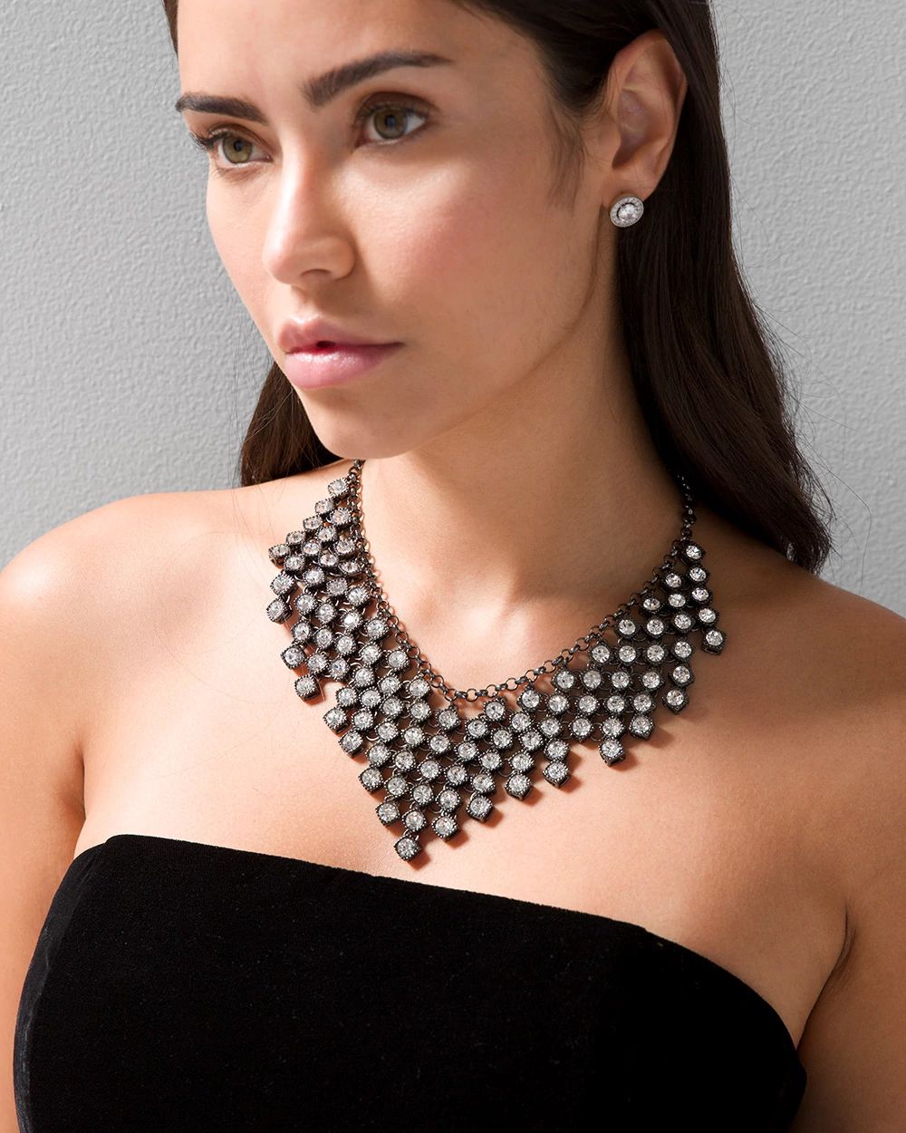 Hematite Waterfall Necklace