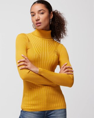 Long-Sleeve Ribbed Turtleneck