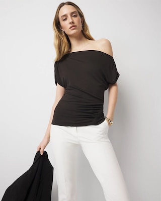 Asymmetric Ruched Top click to view larger image.