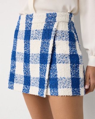 Gingham Tweed Skort click to view larger image.