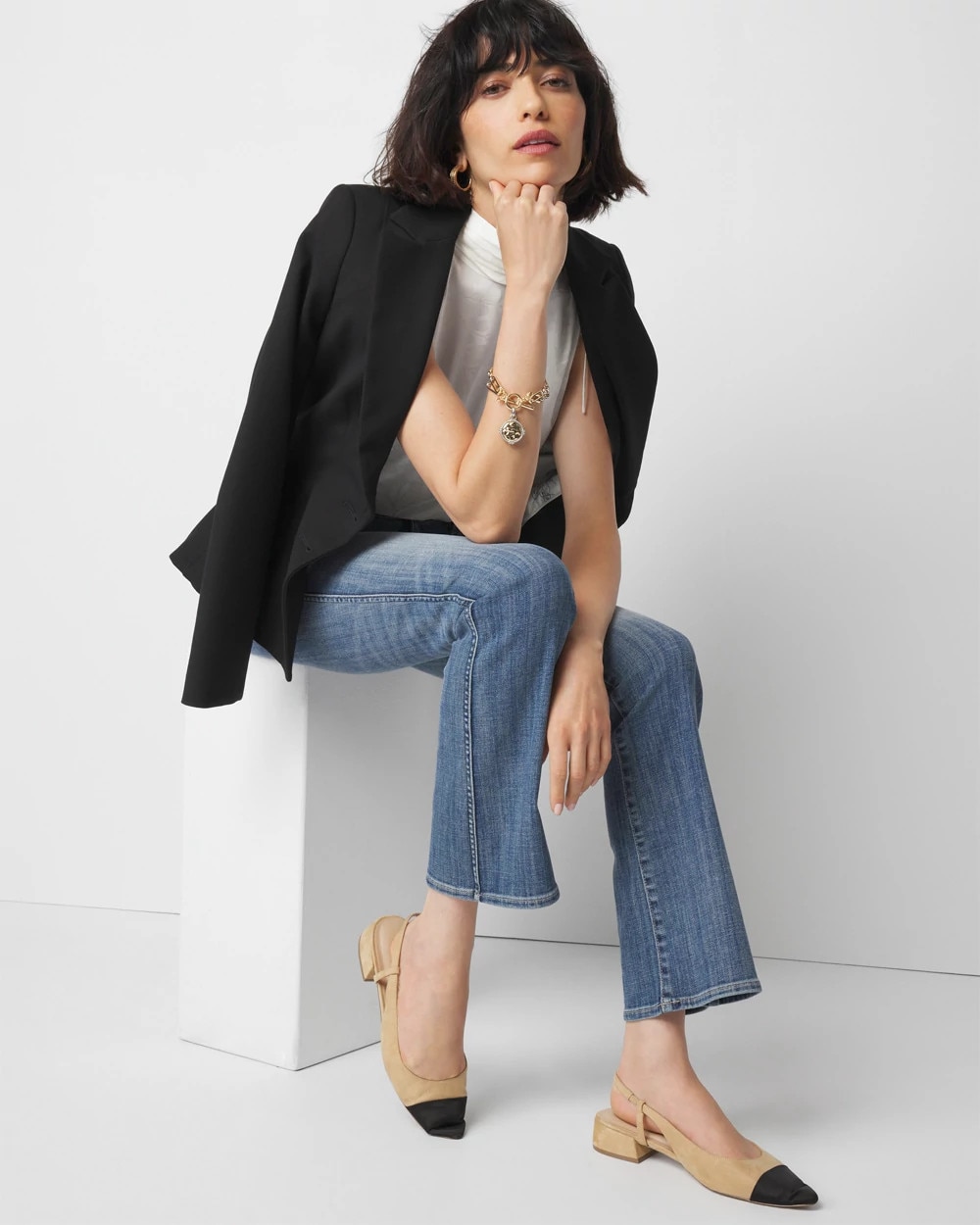 Sleeveless Mockneck Shell Top - image 2