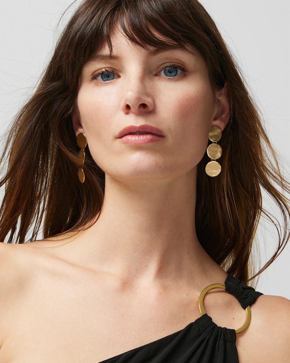 One-Shoulder Slit Leg Matte Jersey Maxi Dress