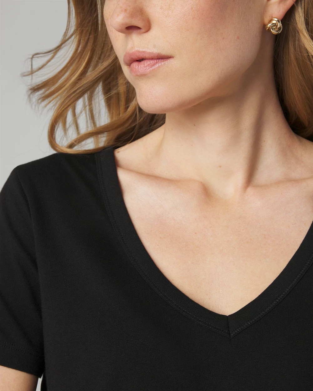 Cotton Modal V-Neck Tee