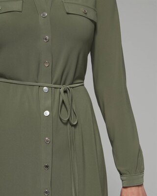Outlet WHBM Snap Front Shirtdress