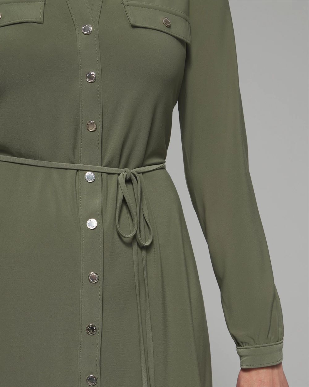 Outlet WHBM Snap Front Shirtdress