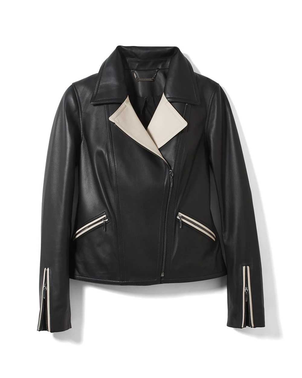 Leather Moto Jacket White House Black Market