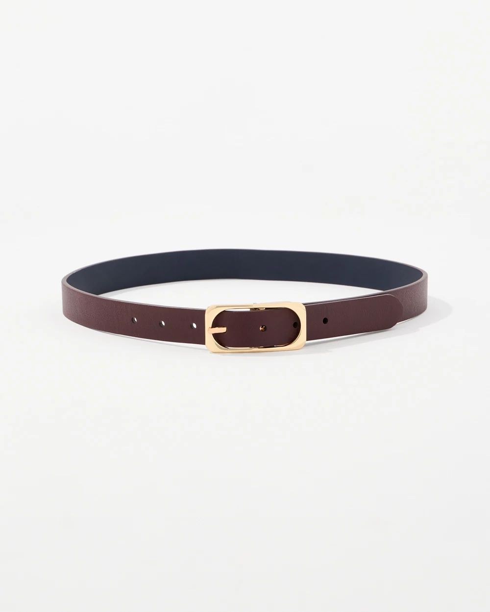 Reversible Faux Leather Pant Belt click to view larger image.