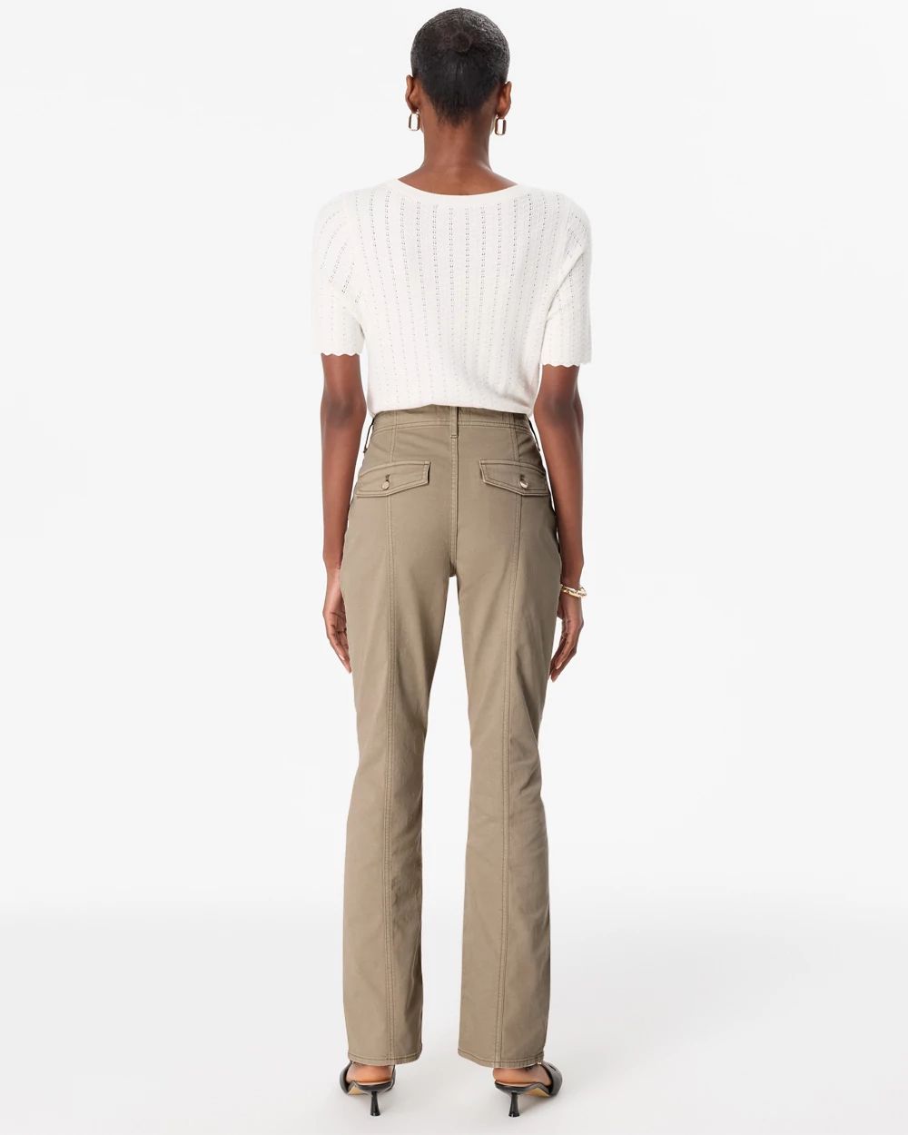 Pret Seamed High-Rise Bootcut Pant click to view larger image.