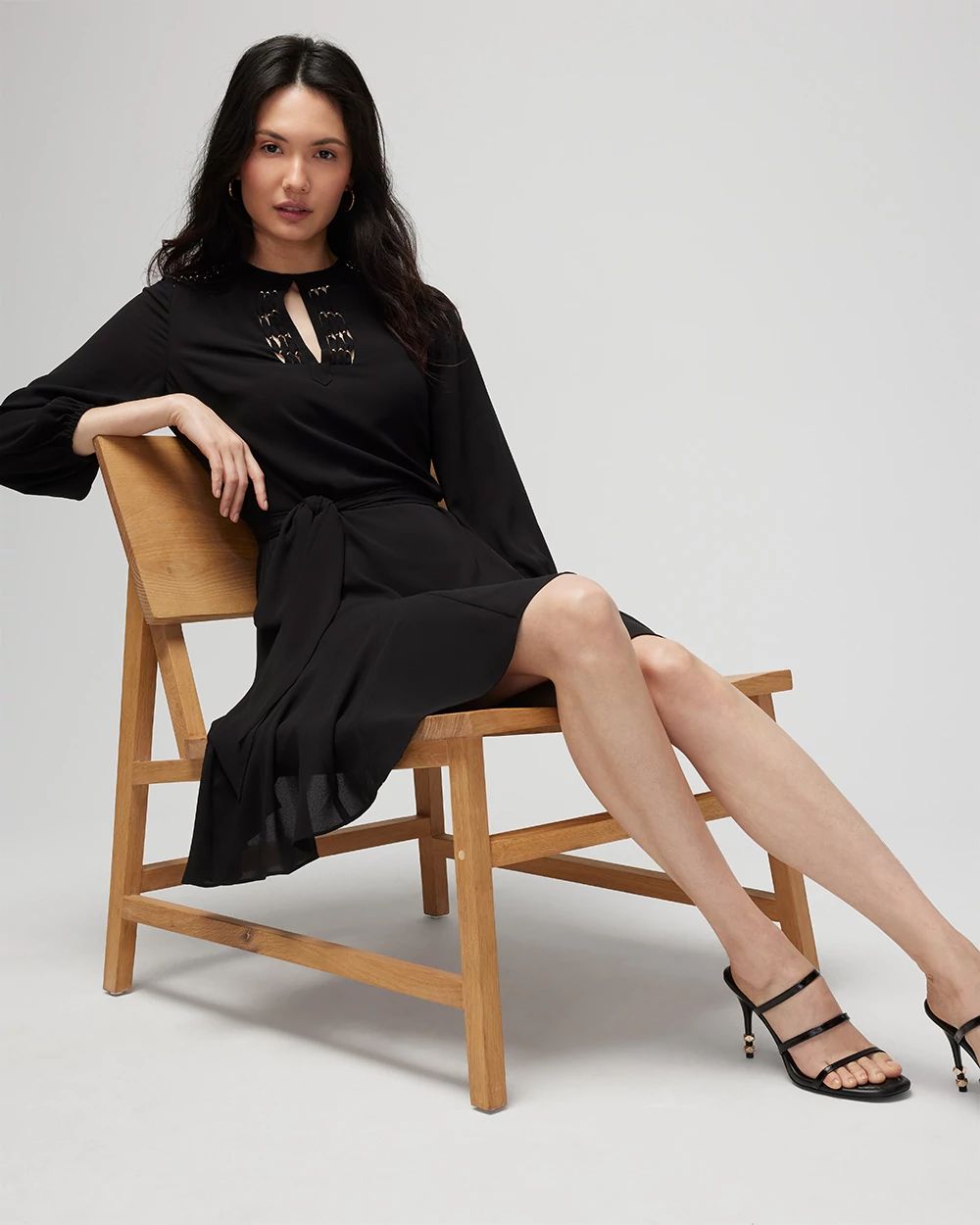 Beaded Godet Dress