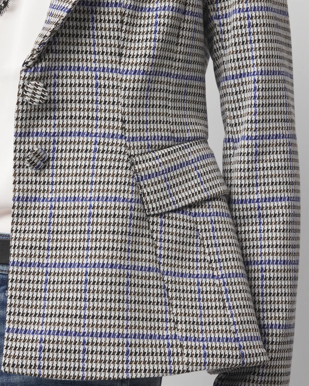 Houndstooth Knit Signature Blazer