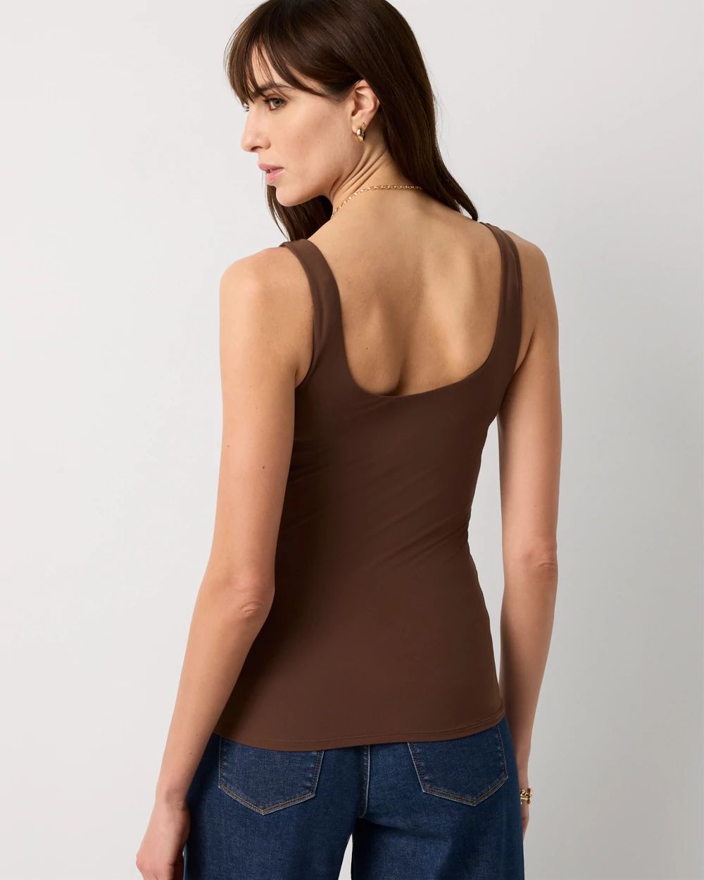 WHBM FORME™ All Ways Stretch Dual Neck Tank click to view larger image.