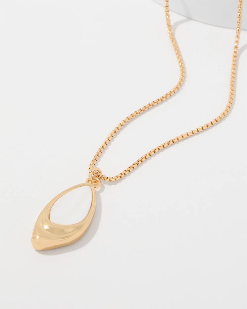 Shell Pendant Adjustable Necklace click to view larger image.