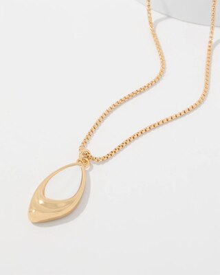 Shell Pendant Adjustable Necklace click to view larger image.