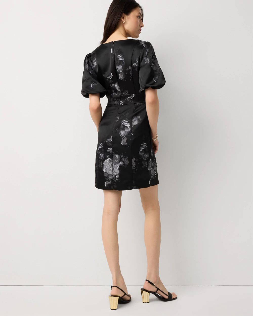 Puff Sleeve Mini Dress