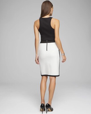 Petite Comfort Stretch Boot Skirt With Buttons
