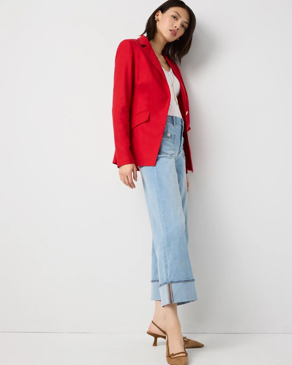 WHBM® One-Button Blazer click to view larger image.
