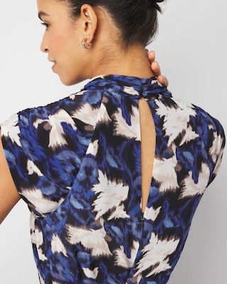 Draped Midi Dress click to view larger image.