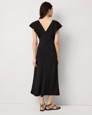 Petite Flutter Sleeve Slip Dress click to view larger image.