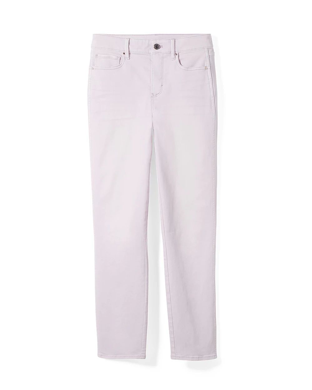 High-Rise Tinted Straight Jeans