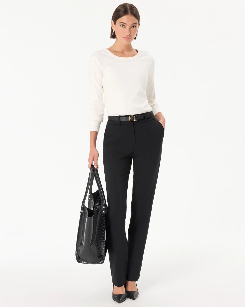 Ribbed Long Sleeve Top click to view larger image.