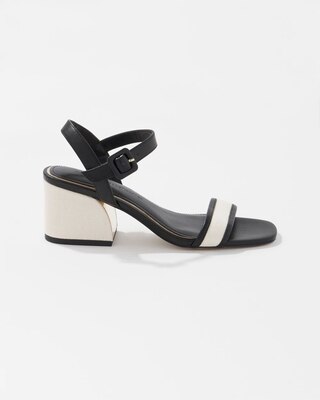 Canvas Block Heel Sandal click to view larger image.
