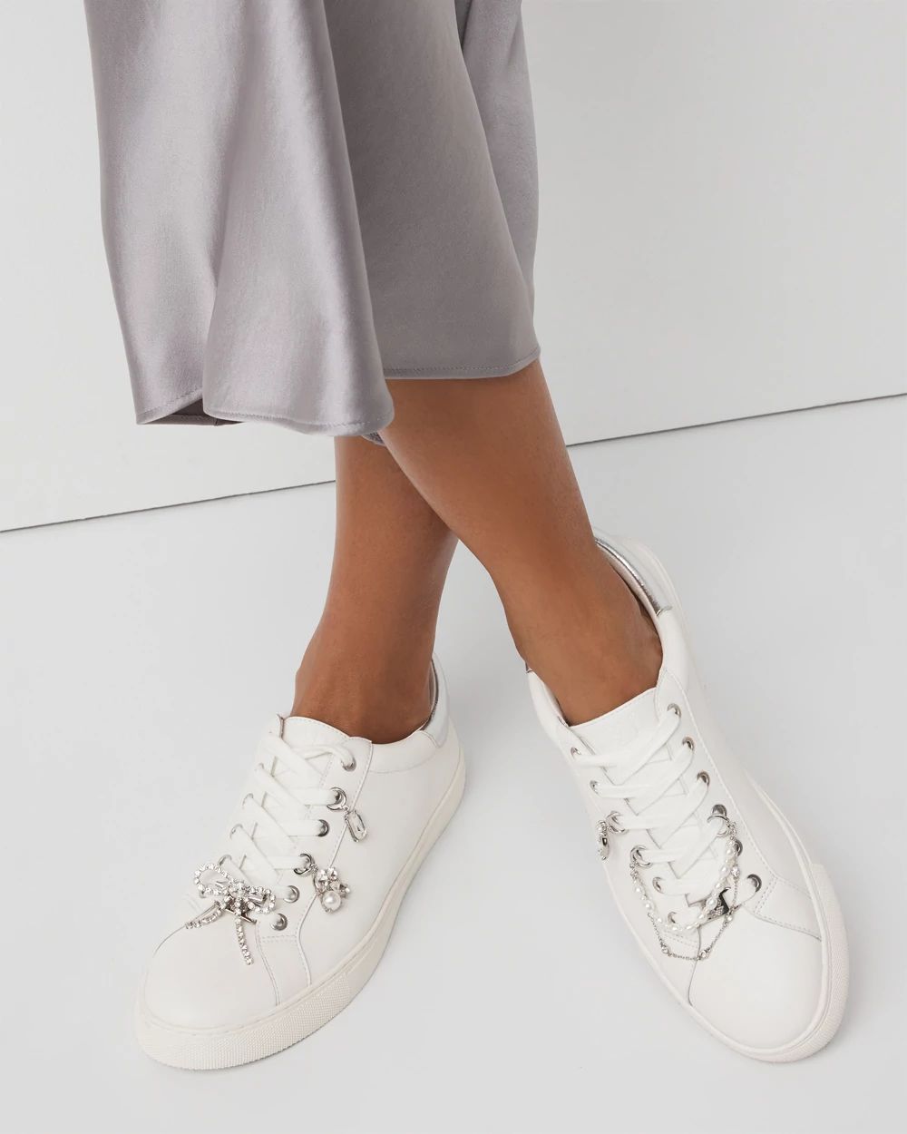 Rhinestone + Faux Pearl Shoe Charms