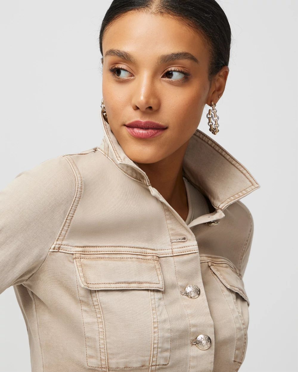 Fit & Flare Denim Shacket