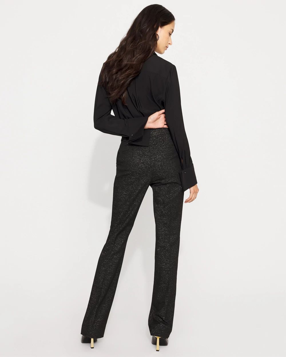 Petite Blake Lurex Slim Boot Pant