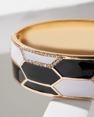 Black + White Bangle