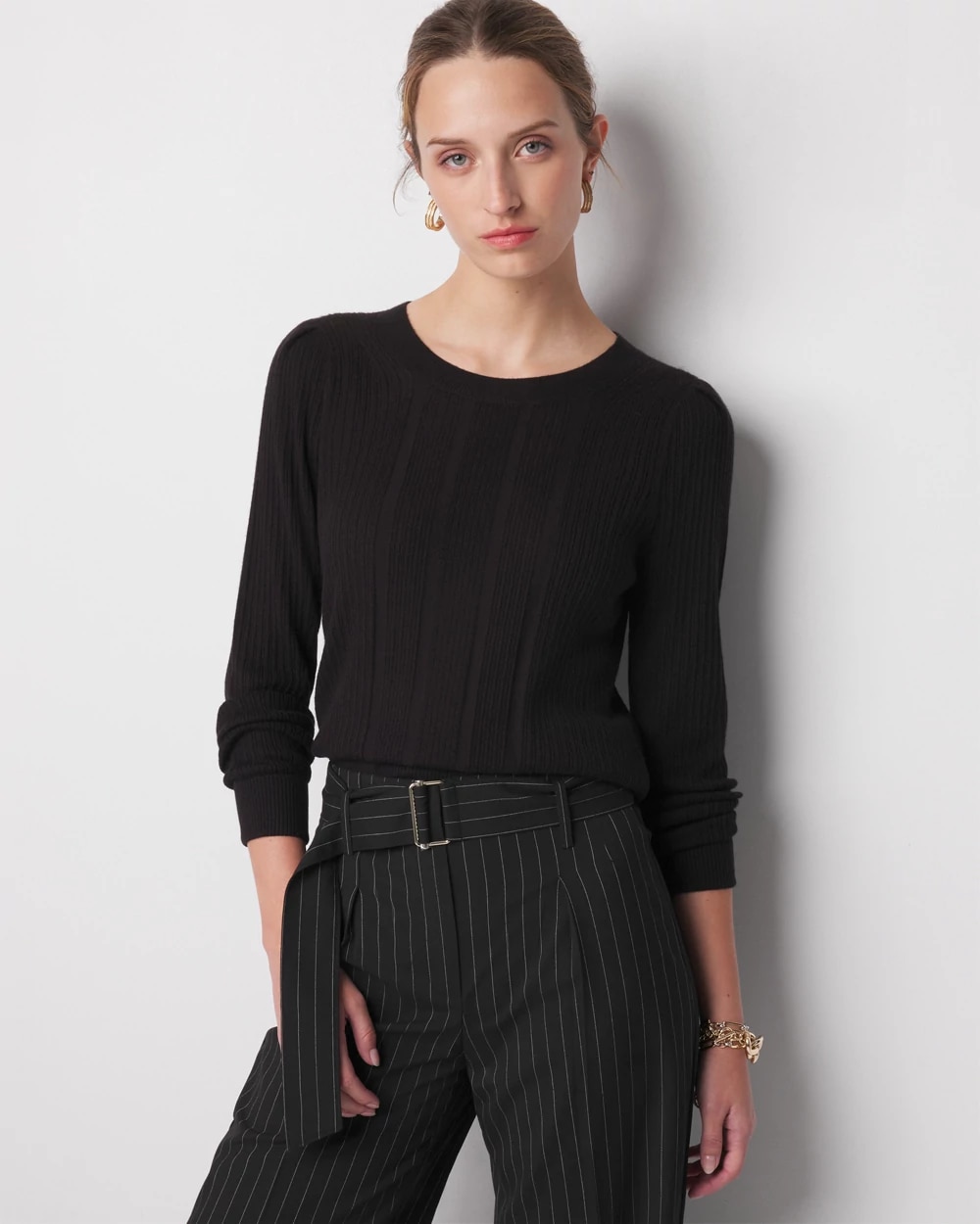 Cashmere Blend Crewneck Sweater