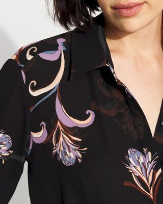 Long-Sleeve Flare Cuff Shirt click to view larger image.