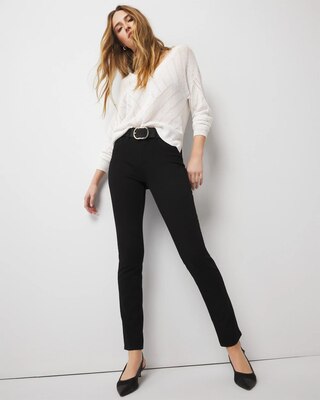 High-Rise Black Slim Jeans click to view larger image.
