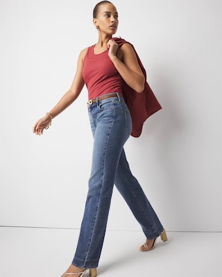 WHBM FORME™ Ribbed Stretch Layered Tank click to view larger image.