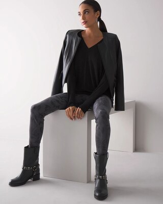 Vegan Suede WHBM Runway Leggings