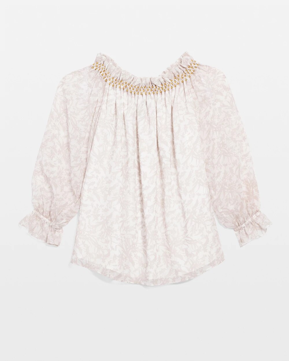 off white chiffon blouse