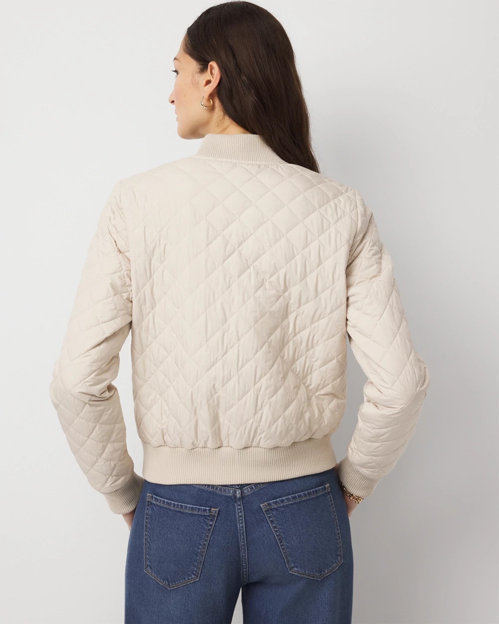 Quilted Bomber Jacket
