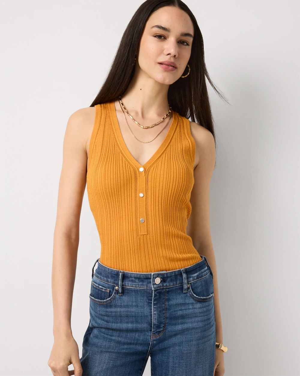 Knit Henley Tank