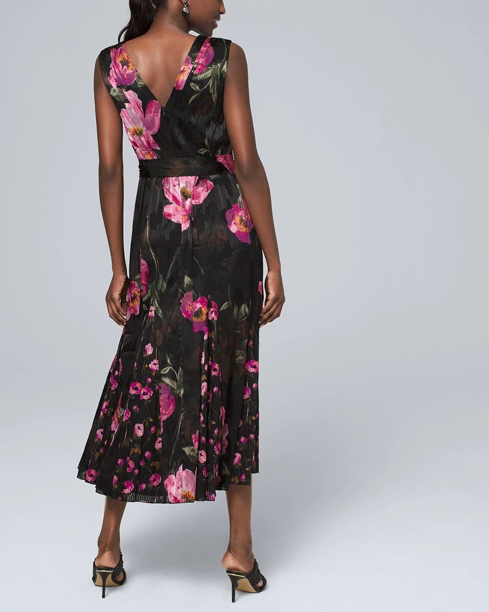 Floral Burnout Midi Dress