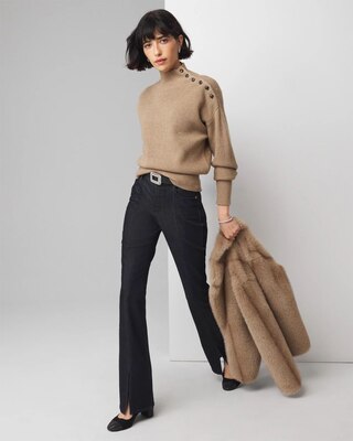Sequin Mockneck Sweater