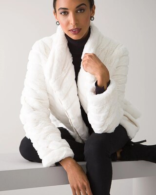 Faux Fur Moto Jacket