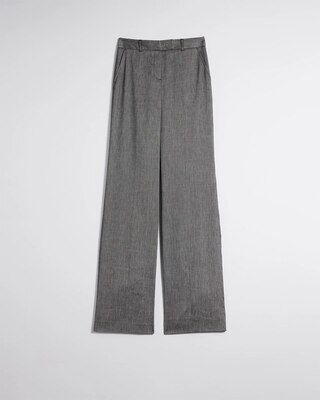 Luna Linen-Blend Wide-Leg Trouser