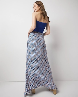 Geo Print A-Line Maxi Skirt click to view larger image.