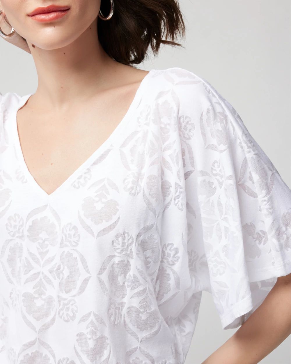 Short-Sleeve Kimono Top click to view larger image.