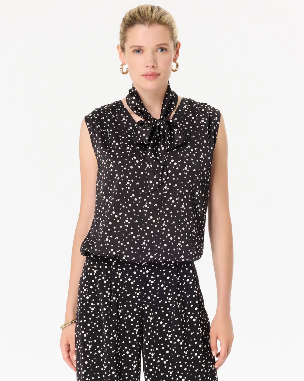 Removable Tie-Neck Top