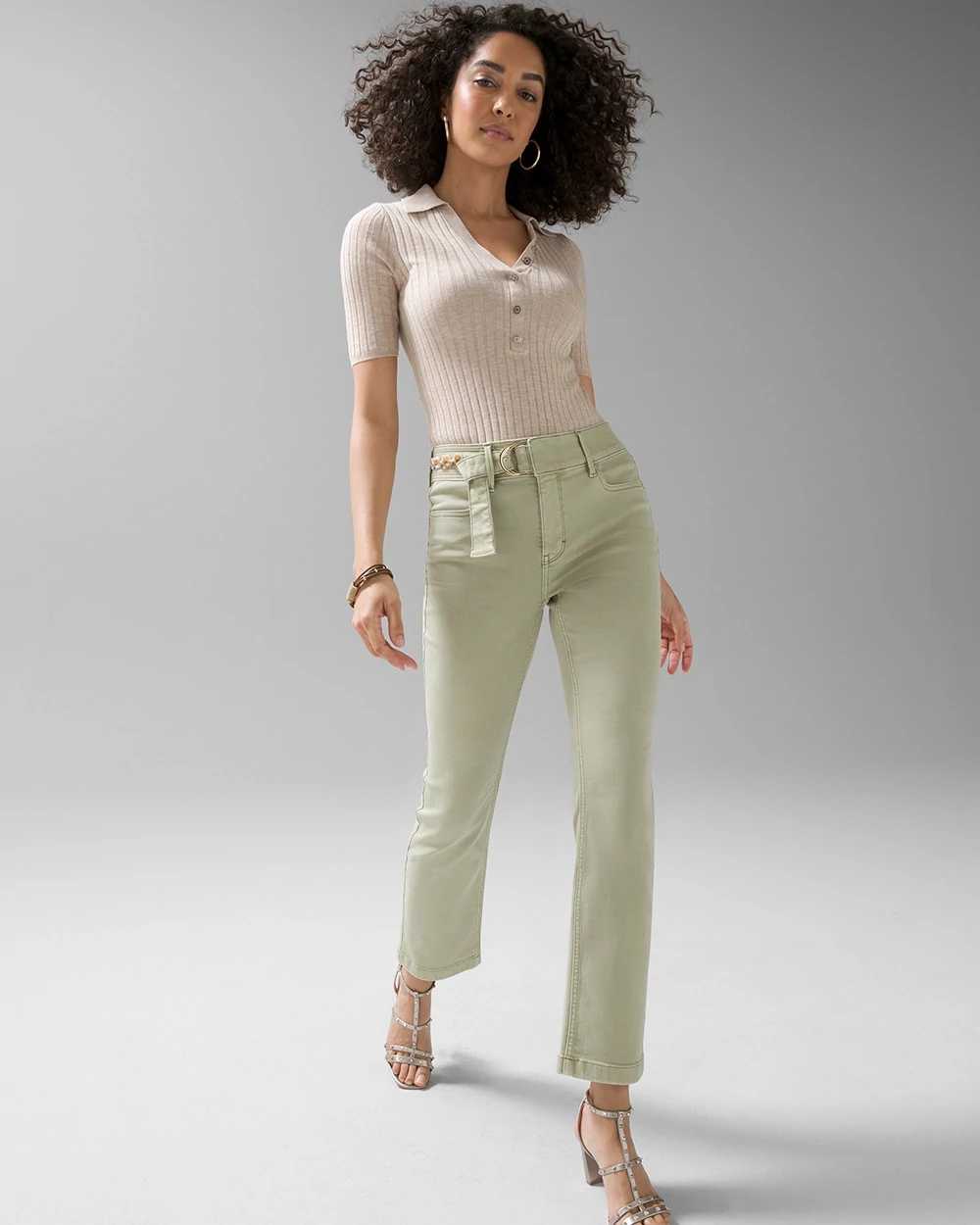 Extra High-Rise Boot Crop Pants