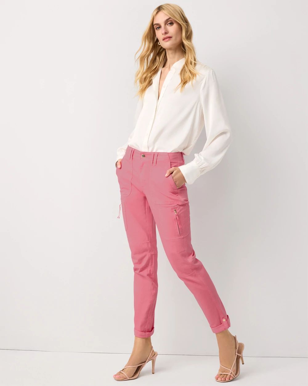 Petite Mid-Rise Pret-A-Pedi Straight Cropped Pants