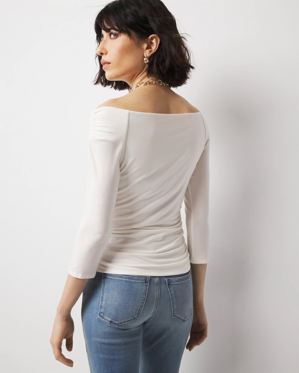 Off-The-Shoulder Ruched Top - image 4