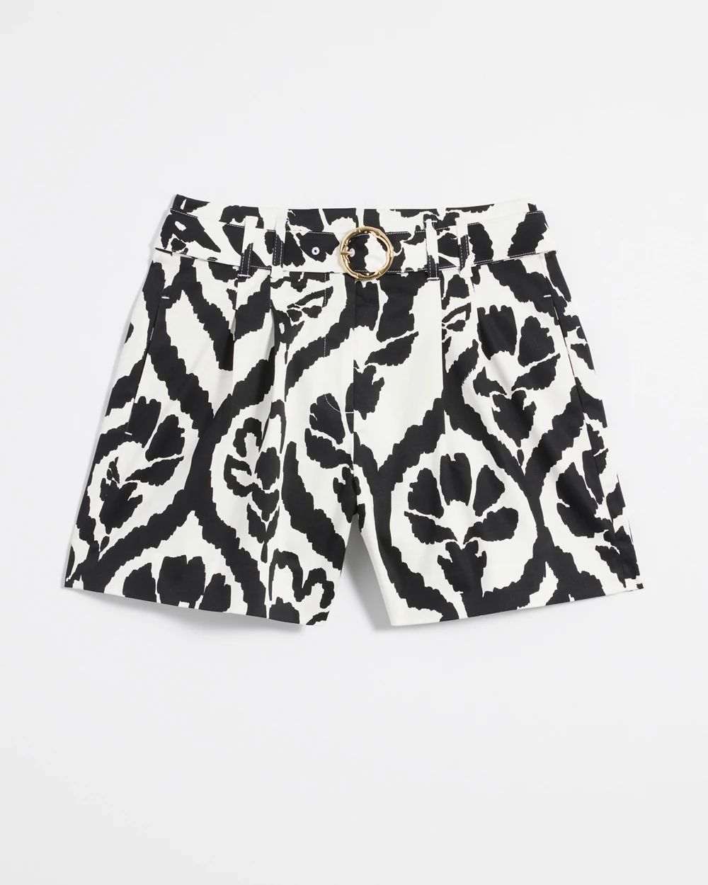 Extra High-Rise Belted Sateen Short