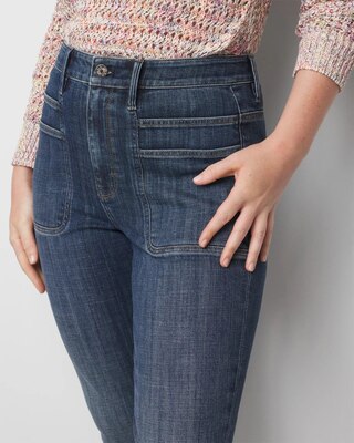Extra High-Rise Everyday Soft Denim™ Slim Pocket Detail Jeans click to view larger image.